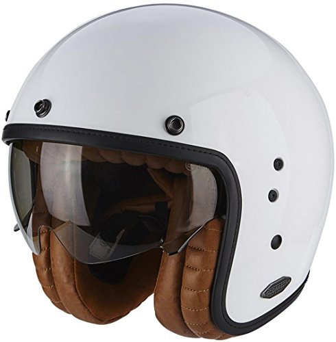 Scorpion Motorradhelm Belfast Luxe, Weiß, Größe M, 2568_26301
