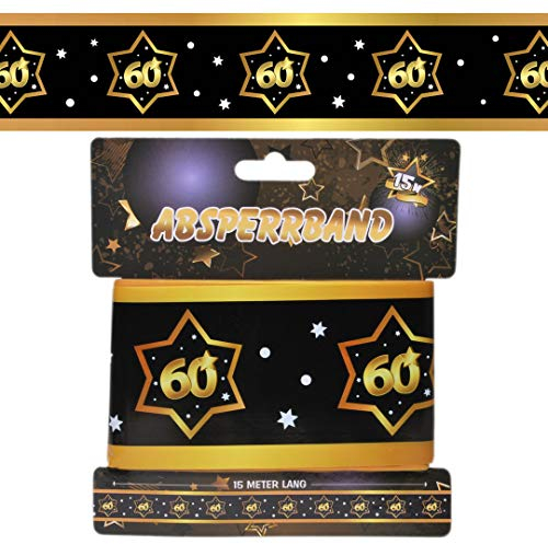 Udo Schmidt 13139 - Absperrband - 15 m lang, ca. 7,5 cm breit - Zahl: 60