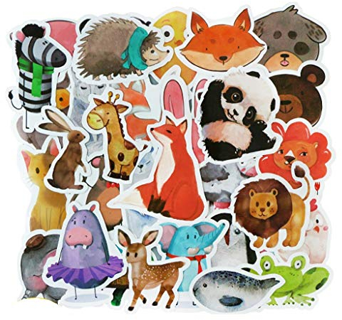 ⭐Top Aufkleber! ⭐ Set von 50 Tieren Aufkleber Premium Qualität - Vinyls Stickers Nicht Vulgär von Tier – Fashion, Bomb, Grafitti, Cool - Anpassung Laptop, Gepäck, Motorrad, Fahrrad, Skateboard