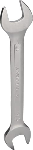 BRILLIANT TOOLS BT010905 Doppel-Maulschlüssel, 16 x 17 mm [Powered by KS TOOLS]