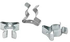 WITTKOWARE Tool Clips, Federklemmen aus Federstahl, verzinkt, geschlossen, Spannbereich Ø 13-14mm, 10 Stück
