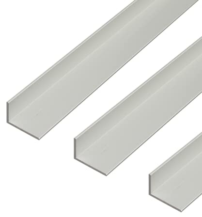 Alberts 498269 Winkelprofil | Aluminium, silberfarbig eloxiert | 1000 x 30 x 20 mm | 3er Set