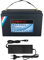 Batteria LifePo4 12v 100Ah cicli profondi con BMS batteria al litio ferro fosfato per motore di traina, pannello solare per camper, barca, golf cart off grid Applicazioni elettrodomestici