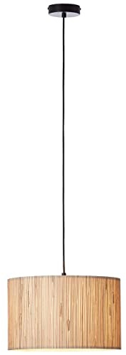 BRILLIANT Lampe, Wimea Pendelleuchte 35cm natur, 1x A60, E27, 52W, Kabel kürzbar/in der Höhe einstellbar