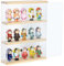 Nynelly Vitrine Murale pour Collection en Acrylique, 3 Niveaux Boite Acrylique d'exposition Murale, Vitrine Transparente avec Porte pour Mini Funko Pop, Figurine, 29.3x8.5x38cm,Bois