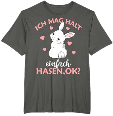 Ich mag halt Hasen Kaninchen Hase Mädchen Kinder T-Shirt