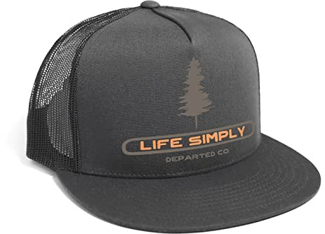 DEPARTED Herren Mesh Trucker Hat mit Print/Motiv - Snapback Cap - No. 110, Dark Grey