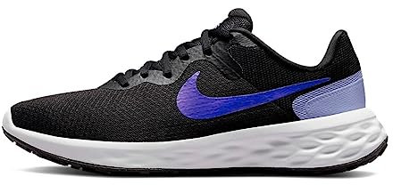 NIKE Revolution 6 Next Nature, Zapatillas de Deporte Mujer, Black Lapis Light Thistle White, 40 EU