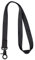HONZUEN Lanyard Schlüsselband Lang, Universal Umhängeband Schlüssel mit Echtem Leder, Neck Lanyard Ideal für Handy Schlüssel Arbeitskarte ID-Karten (Pure Schwarz)