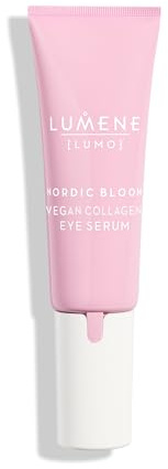 LUMENE Nordic Bloom [LUMO] Collagen Eye Serum | Targets Fine Lines & Puffiness | Enriched with Vegan Collagen & Nordic Berry Extract | Firms & Brightens Delicate Eye Area | Vegan | 10 ml