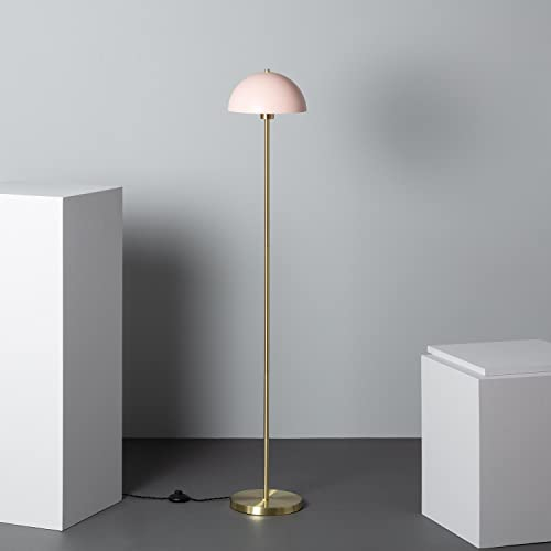 LEDKIA LIGHTING Lampada da Terra Metallo Shelley Madow Rosa Pastello per Sale, Soggiorno, Cucina, Camera