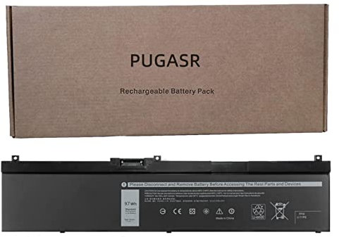 PUGASR NYFJH Laptop Akku Kompatibel mit Dell Precision 7530 7540 7730 7740 P74F P34E Series 0WNRC 00WNRC GW0K9 0GW0K9 11.4V 97Wh