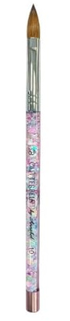 Glitterbels Pinched Pastel Glitter Acrylic Brush Size 10