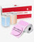 Phomemo M220 Runde Etiketten für M220 M250 M221 M120 M150 M108 M110 M421 Etikettendrucker Thermo Farbe Logo Etikett für DIY-Logo, Haus, Büro, 3 Rolle, 50x50mm, 140 Etiketten/Rolle (Pink/Blau/Khaki)