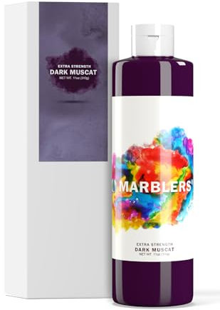 MARBLERS Liquid Colourant 11oz (310g) [Dark Muscat] | Water-Based | Super-Concentrate Dye, Tint, Pigment | Odourless, Non-Toxic | Great for Concrete, Cement, Mortar, Grout, Gypsum, Water-Based Paint