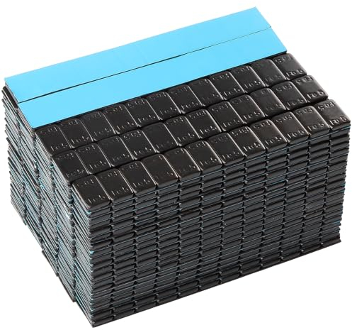 100 GAsuppply Pesi per Ruote | Pesi Equilibratura | 100 Barre Autoadesive 12 * 5g | Zincate e Rivestite in Plastica