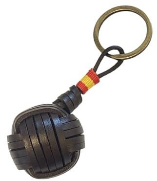 MIBANDERA Porte-clés Drapeau Espagne, Porte-clés Homme Femme Drapeau Espagne, Porte-clés Voiture Moto, Boule Cuir Espagne, Taille Unique