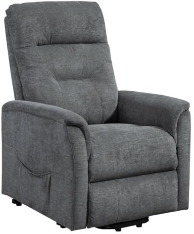 SHIITO | Sillón Relax Manual | Máximo Relax y Comodidad | Modelo Argos - Gris | 110 x 92 x 78 cm