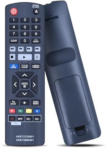 GOUYESHO AKB73735801 Replacement Remote Control for LG for Blu-ray Disc Player AKB73896401 BP430 BP735 BP450 BP530R BP550 BP556 BP736 UP970 BP230 BP540 BP440K BP630 BP640 BP330 BP530 BP440 BP135 BP350