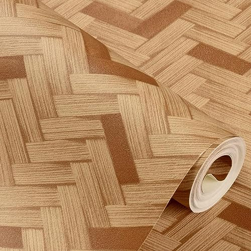 NEZIH Mur de Fond D'Écran D'Imitation de Paille En Trois Dimensions 3D 9,5 Mx53Cm/B