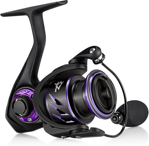 Piscifun Viper X Spinn-Angelrolle – 5,2:1/6,2:1 Hochgeschwindigkeits-Angelrolle, 10 + 1BB, leichte, Ultra-Glatte Spinnrollen, Kohlefaser 15 kg max. Zugkraft, Größe 500–5000