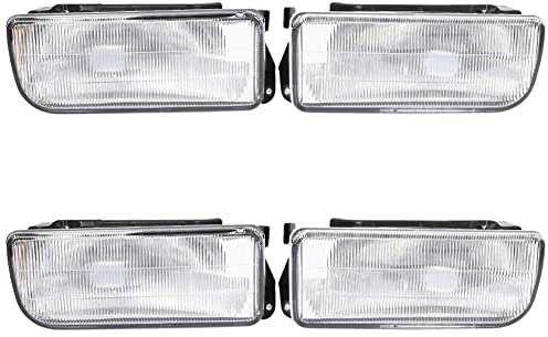 TsoLay 4x Auto Frontstoßstange Nebelscheinwerfer Linse Lampe für E36 1992 1993 1994 1995-1998 H1 ohne Glühbirne