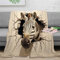 Flauschige Decke Zebra Warm Sofaüberwurf Decke Tier Sofadecke Couchdecke Für Bett & Sofa Warme Bequeme Übergröße Decke Sofadecke Reisedecke 40x50inch(100x130cm)