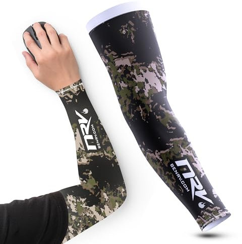 NRV Manchette de Compression Gaming - Edition Army - Améliorez Votre Performance eSport (Camouflage terre, M)