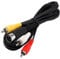 CHILDMORY Câble TV Composite audio - vidéo 1.8m / 6ft compatible avec Genesis 1 / MEGA DRIVE 1 / Master System 1