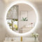 STARLEAD 600 mm Round-Bathroom-Mirror-with-Lights, LED-Bathroom-Mirror with Dimmable, 3 Colour Temperatures, Anti-Fogging, Memory Function, HD Tempered Glass, IP44 LED Mirror