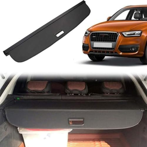 SureMaker Auto Laderaumabdeckung für Audi Q3 2010-2015 Kofferraumabdeckung Rollo, Auto Laderaumabdeckung Kofferraum
