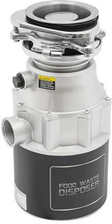 Trituratore per rifiuti da cucina, 560 W, velocità di 3600 giri/min, martello abrasivo anti-intasamento, tecnologia Turbo Boost