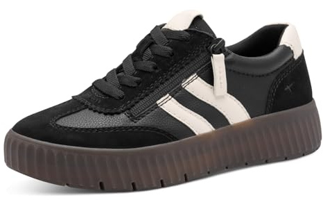 Tamaris Wide FIT Sneaker Materialmix Leder/Textil/Synthetik H-Weite