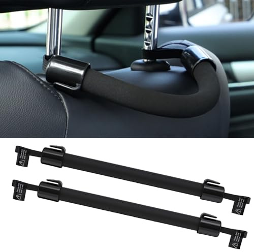 Auto Cane, Teiliges Sicherheitsgriff-Set für Autoassistenzgeräte mit Kopfstützenhalterung Haken Universal-Auto-Rücksitz-Kopfstützen-Aufhänger zum Aufhängen von Taschen, Handtaschen