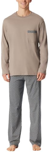 Schiesser Herren Langer Schlafanzug Pyjama Lang - 159633