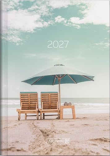 BRUNNEN Buchkalender Mod. 796 2027 „Sunbeds“ | A5, Papier