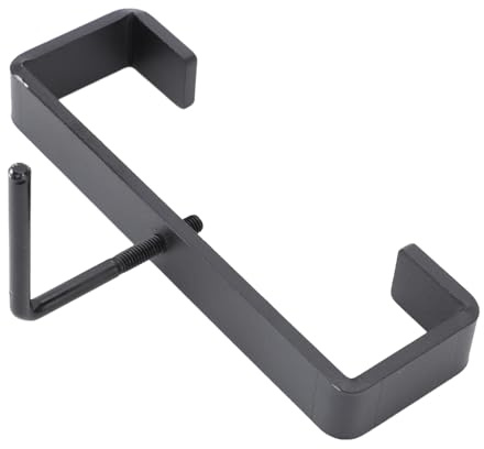 Yechiry Heavy Duty Carbon Steel Bracket, 4x4 Post Clamp, Concrete Post Holder with Black Powder Coated Finish, Ideal for Birdhouse, Mailbox, Planters & Hose Reels, 4inch