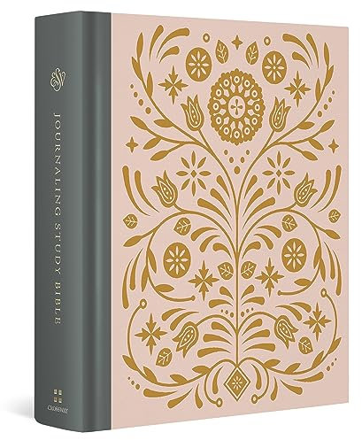 Esv Journaling Study Bible: English Standard Version, Blush/Ochre, Floral Design, Cloth over Board