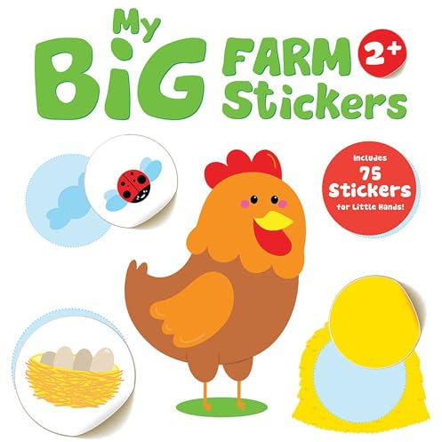 My Big Farm Sticker Book: Chicken (Ages 2+): Includes 75 Stickers for Little Hands! (Yoyo My Big Farm Sticker Book)