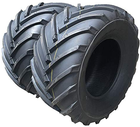 MotorHOT Lot de 2 pneus de gazon 16 x 6,50-8