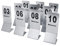 TOPINCN Table Number Holder Stainless Steel 1-10 Double-Side Table Number Props for Wedding Party Decoration
