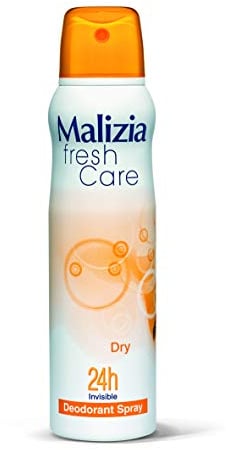 Malizia Fresh Care Dry 150ml 24h Invisible Deodorant Spray No Aluminium Salts