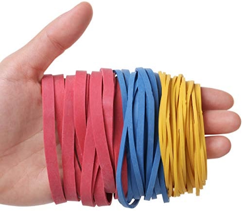 Mr. Pen Colorful Rubber Bands, 300gr, Assorted Size, Office Supplies, Assorted Colored Rubber Bands, Elastics, Bulk