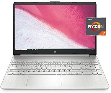 HP Ordinateur portable AMD Ryzen 7 3700U Ram 16 Go SSD 512 Go Écran 15,6 FullHD Webcam Windows 11 Home Argent (reconditionné)