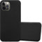Cadorabo Funda Compatible con Apple iPhone 12 / iPhone 12 Pro (6,1) en Frost Negro - Cubierta Proteccíon de Silicona TPU Delgada e Flexible con Antichoque - Gel Case Cover Carcasa Ligera
