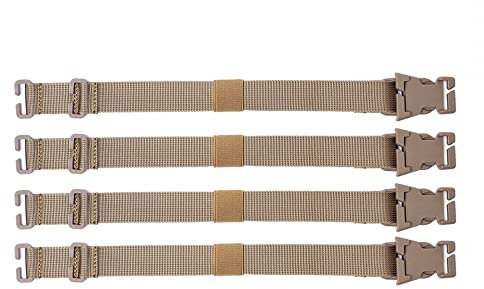 4PCS Tactical Rush Tier System, tragbares Molle-Rucksackgurt-Zubehör für Outdoor-Camping, Wandern, Bergsteigen