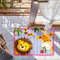 ROCKY&CHAO Latch Hook Kits for Adults, Lion and Giraffe 20x15Inch, DIY Latch Hook Rug Kit 50x38cm, Home Carpet Rug Making Kit, Cross Stitch Embroidery Kits Needlework Crafts Rug for Home Decor