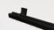 Innenlaufsystem Gardinenstange Square-LINE kantig, auf Maß - Schwarz - 310 cm 2-Lauf