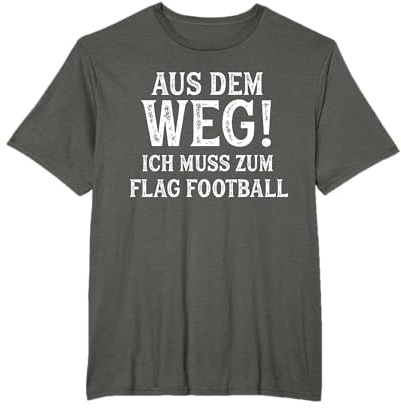 Flag Football TShirt Spruch Lustig Hobby Flag Football T-Shirt