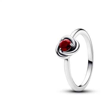 Pandora Ring 192993C01-50 Kreis Ewigkeit rot